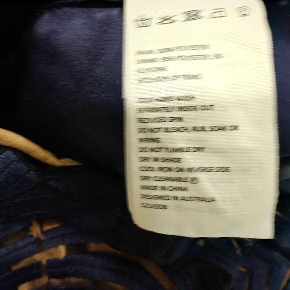 Bardot Alice Lace Bodycon Blue Sheath Halter Midi Dress Sz 10 L - Picture 8 of 10